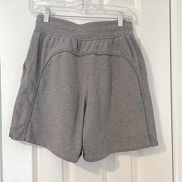 Lululemon High Rise Terry Sweat Shorts Grey 6 NWOT - Picture 6 of 12